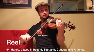 20 Different Types of Fiddle Tunes (demonstration)