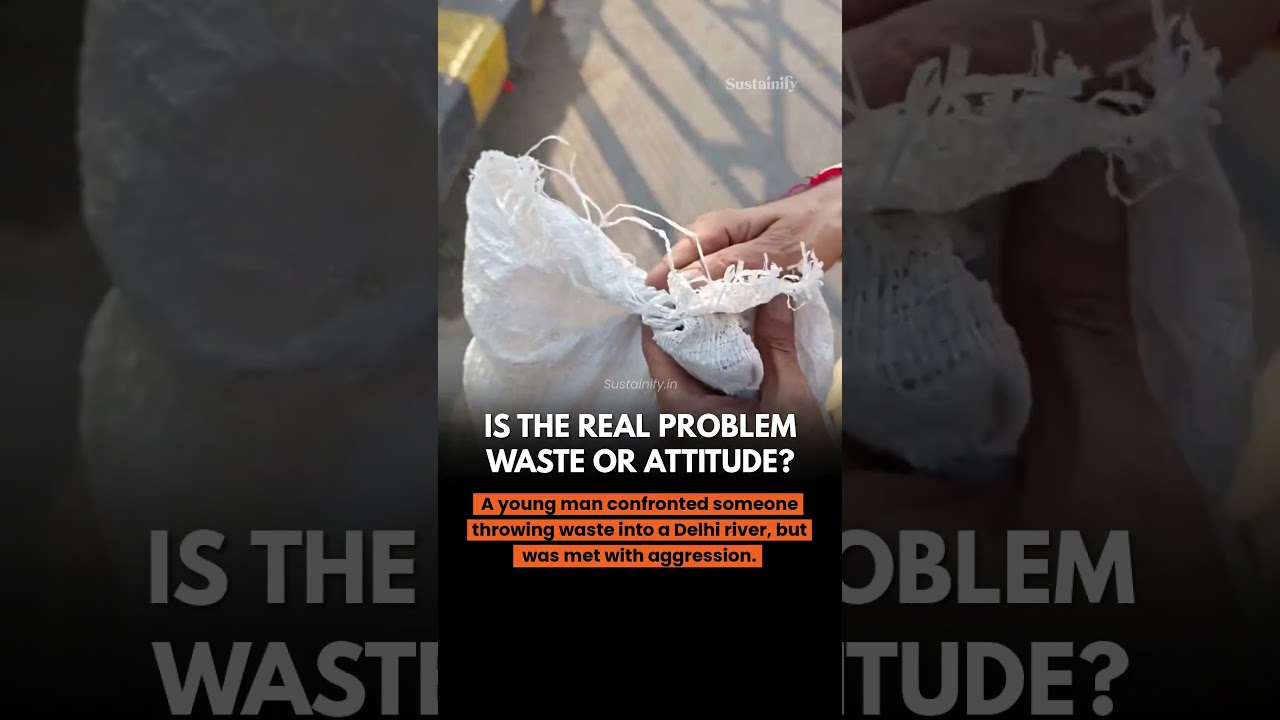 Why do we get angry when someone asks us not to pollute our own rivers? #plasticpollution #news