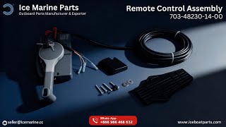 🎮 Remote Control Assembly 703-48230-14-00 | Left-Side Push Type | Fits Yamaha 6–115 HP Outboards