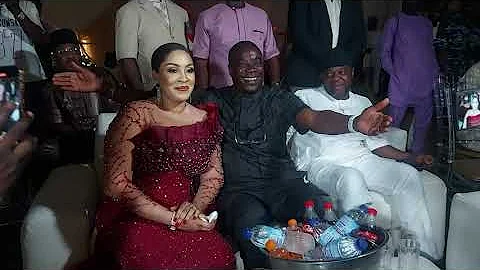 K1 DE ULTIMATE'S WIFE EMMANUELLA AJIKE LOVE UP WITH HUBBY AT HIS 50YEARS ON STAGE ANNIVERSARY