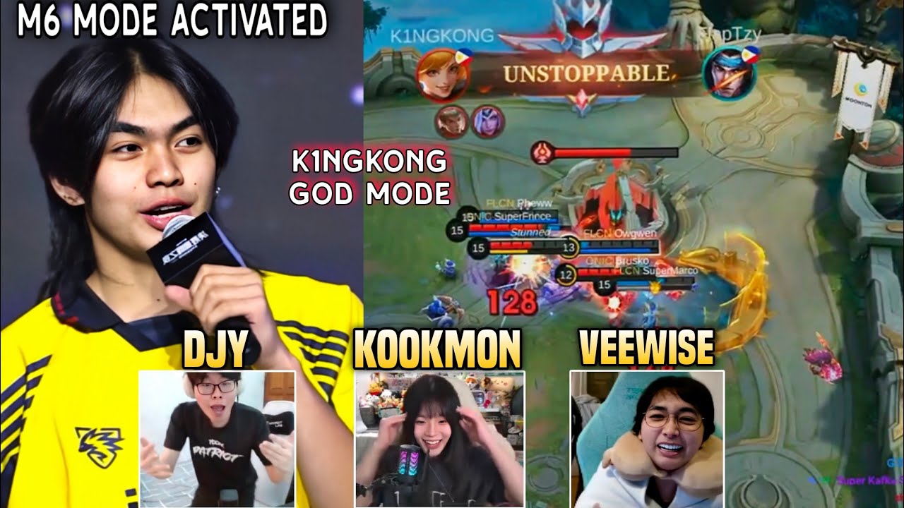 Djy, VeeWise and Kookmon's REACTION to K1ngkong's FANNY Monster COMEBACK against FALCONS...🤯🤯🤯