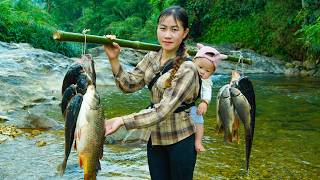 520 Days of Primitive Wild Fishing - Simple Country Family Life and Cooking