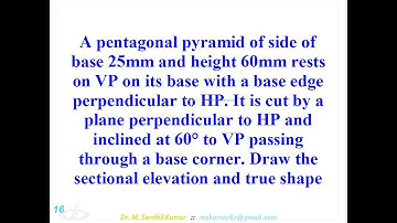 12.19 Sections of Solids - Pyramid