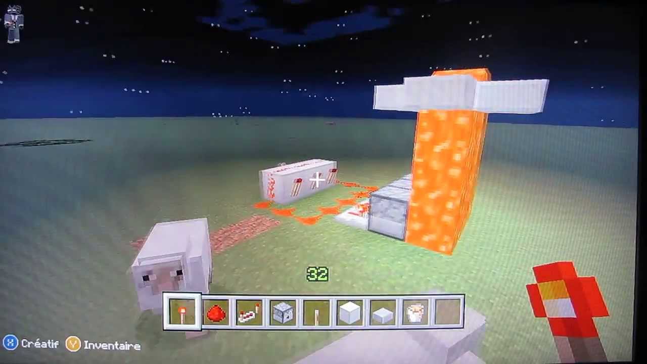 Comment faire un canon à flèche de feu dans Minecraft - YouTube