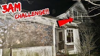 EXPLORING ABANDONED HAUNTED SERIAL KILLERS HOUSE!! 3AM CHALLENGE!!