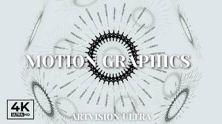 Monochrome Motion Graphics in 4K – 3 Hours for Focus & Meditation