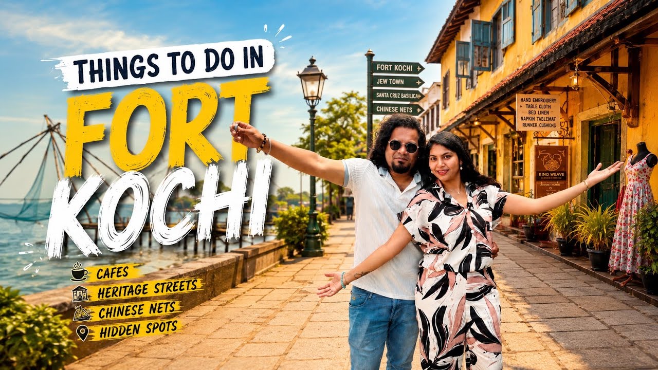 Things To Do in KOCHI🚙😎2 days travel guide Jew Town,Fort beach,cafés,cost and more #kochi #travel el