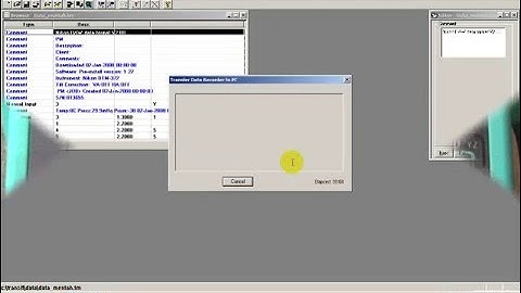 Transfer Data Total Station Nikon DTM 322