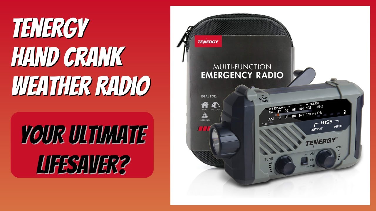 REVIEW (2025): Tenergy Hand Crank Weather Radio. Features.