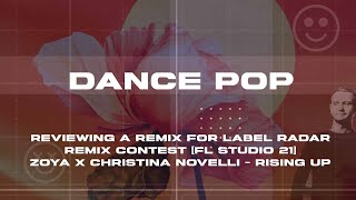 Reviewing a remix for Label Radar remix contest FL Studio 21