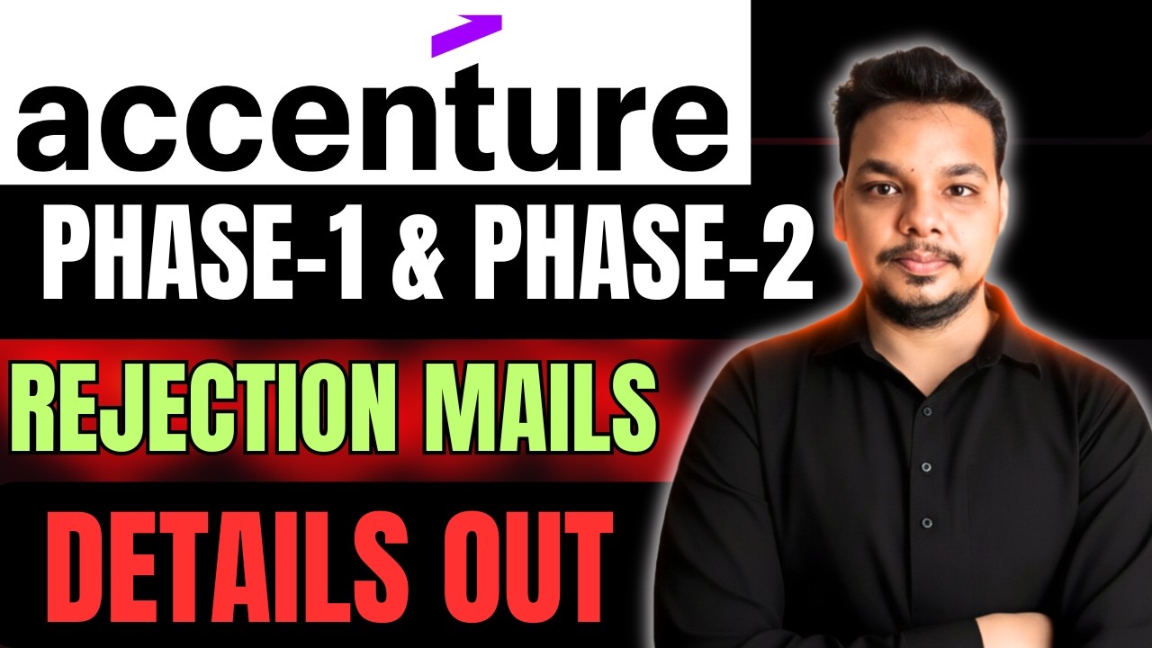 Accenture Rejection Mails | Accenture Phase-1 , Phase-2 Results ...