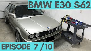 E30 FREEZING Cold A/C!!! Dryer Replace, Charge R134a And Aux Cooling Fan Diagnose!