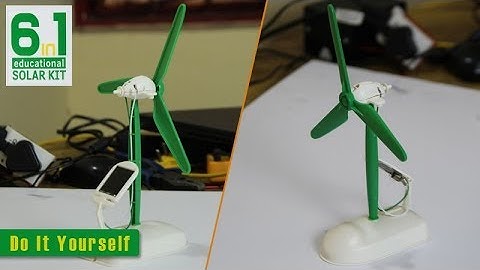 Solar Windmill | Emob DIY 6 in 1 Hybrid Models Solar Robot Educational Kit for Kids