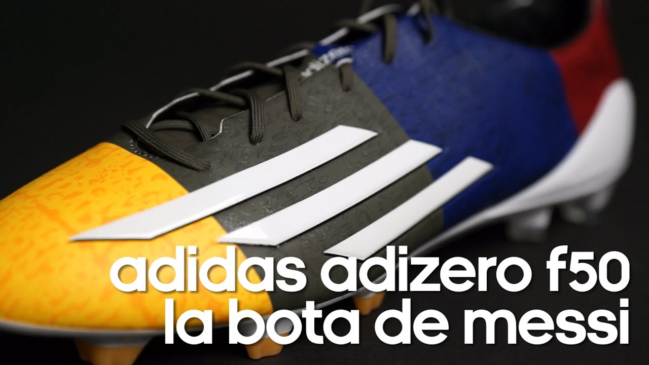 local Shipley Resentimiento Review botas adidas adizero F50 Messi Solar gold-Earth green - YouTube