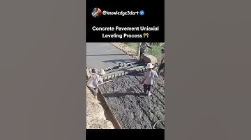 How Concrete Pavement Uniaxial Leveling Process Is Done