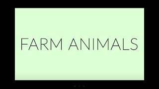 Flashcards: Farm Animals (English)