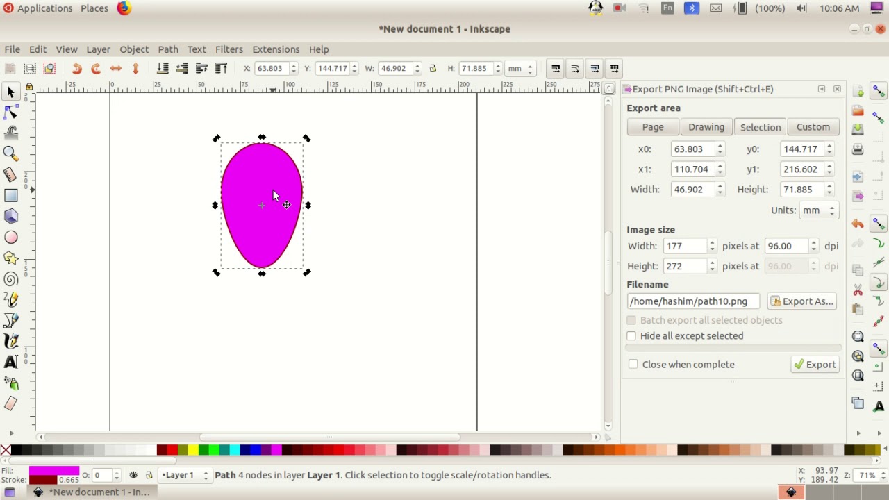 BALLOON DRAWING IN COMPUTER:- HOW TO DRAW A BALLOON IN INKSCAPE VECTOR ...