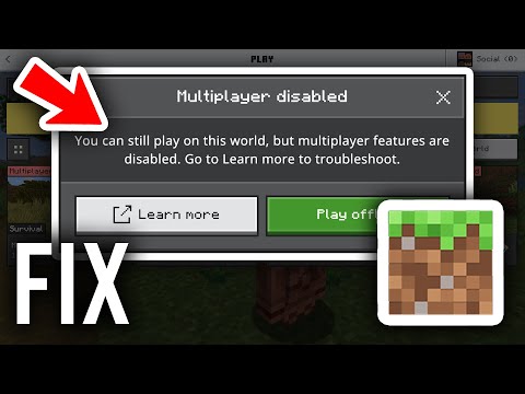 How To Fix Multiplayer Disabled In Minecraft - Step By Step