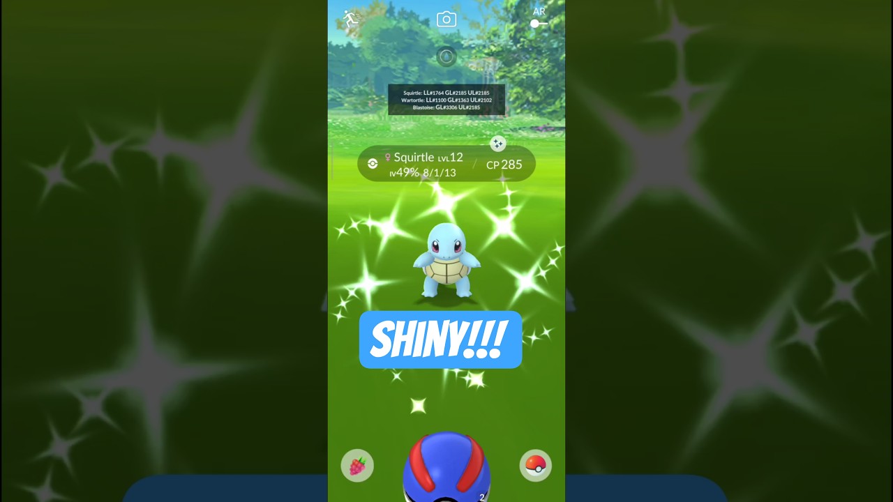 Caught a Shiny Squirtle in a New Water Event Pokemon Go 