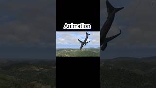 Animation Vs Real - China Eastern Airline Flight 5735 #ytshorts #shorts #planecrash