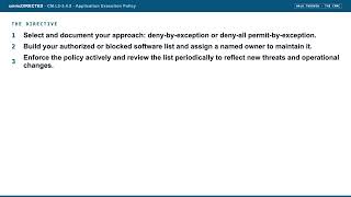 cmmcDIRECTED: CM.L2-3.4.8 Application Execution Policy (CMMC walk-through)
