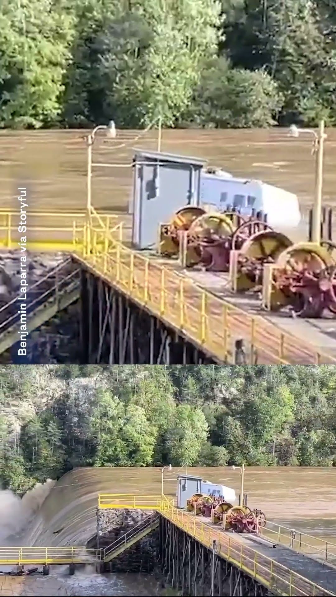 Un río desbordado arrastra una caravana en el oeste de Virginia | Noticias Telemundo