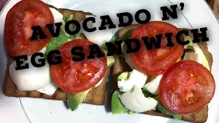 easy avocado and eggs sandwich