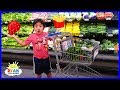 Ryan Kids Size Shopping Cart and Learn Healthy Food choices for Back to School!!!