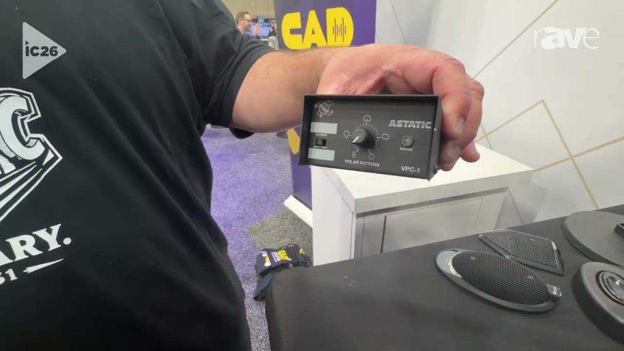 InfoComm 2026: CAD Audio Shows CM900VP Remote Variable Pattern Hanging Choir Microphone
