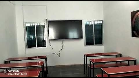 Maxhub 75" Android 11 interactive flat panel installation in Mission samarpan,Purnia