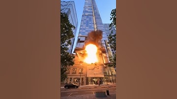 Epic Building Collapse You Won’t Believe! 🔥 #demolition #collapse #satisfying #vfx