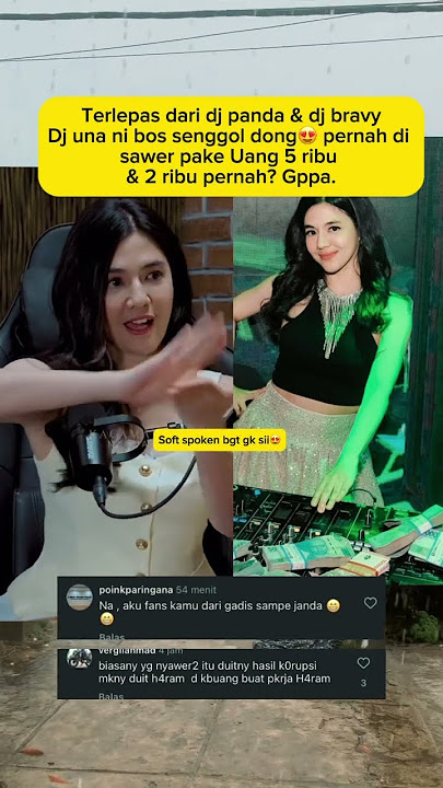 Dj una cerita pernah di sawer pake uang receh, gppa mas #djuna #short