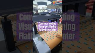 Conveyor feeding #CCD #visualpositioning #flatbedprinter