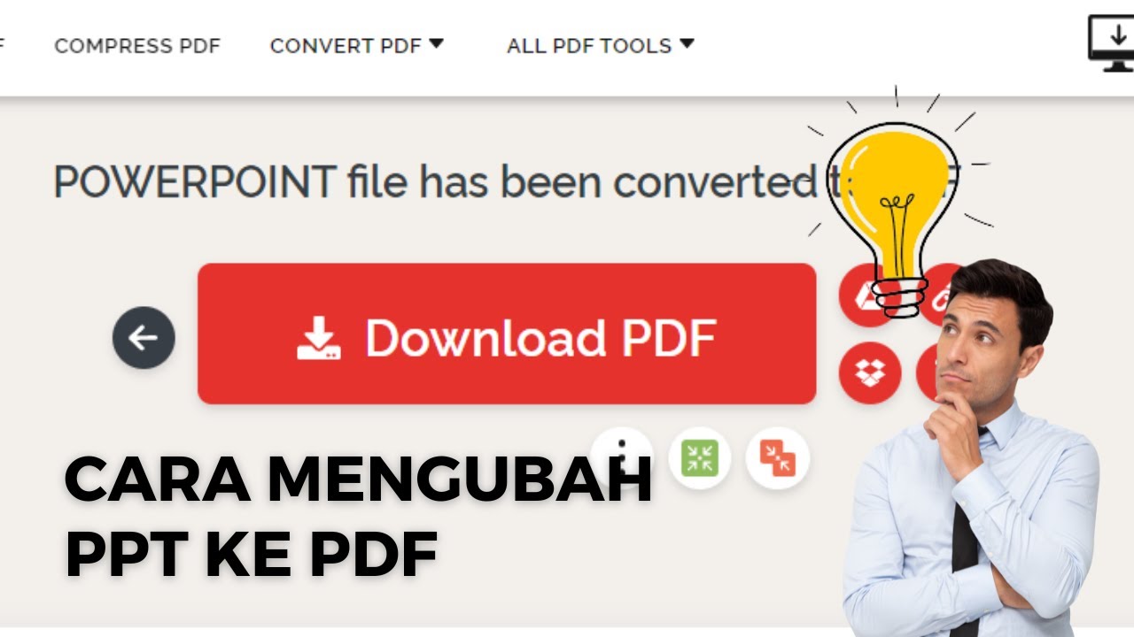Cara mengubah ppt ke pdf youtube