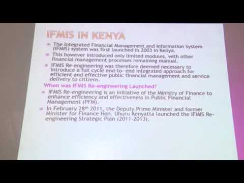 Integrated financial information Management system IFMIS In Kenya