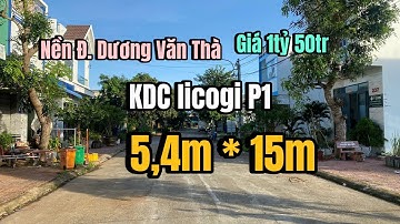 BÁN NỀN ĐƯỜNG DƯƠNG VĂN THÀ KDC LICOGI PHƯỜNG 1 TP CÀ MAU