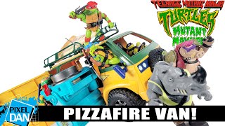 Teenage Mutant Ninja Turtles Mutant Mayhem PizzaFire Van Toy Review!