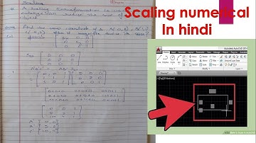Numerical on Transformation,(scaling) in Computer Graphics in Hindi