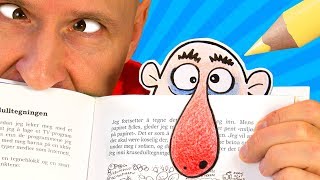 How to Make a Funny Bookmark | Learn to Draw with Øistein