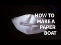 How to make a paper boat 