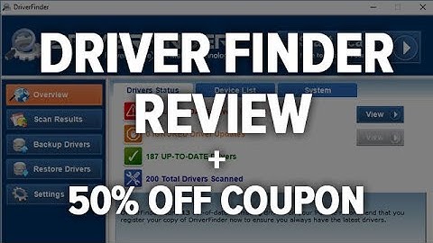 Driver Finder Review - Windows Driver Update Software