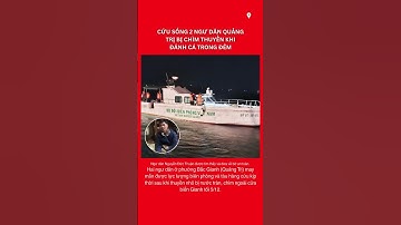 Cứu sống 2 ngư dân Quảng Trị bị chìm thuyền khi đánh cá trong đêm
