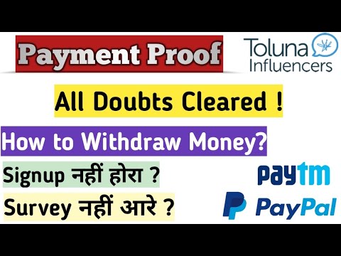 Payment proof | All Doubts are Cleared | Toluna  Influencers