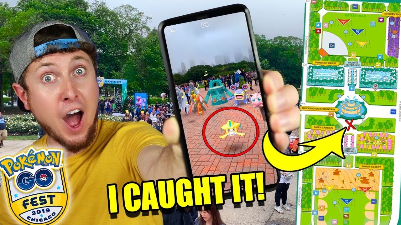 MY ENTIRE 2019 POKEMON GO FEST EXPERIENCE *USING ONLY AN iPHONE!* (Catching Jirachi)