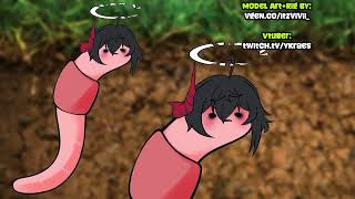 【Worm Vtuber Model Showcase】@ykraes-0000 - Live2D 🪱