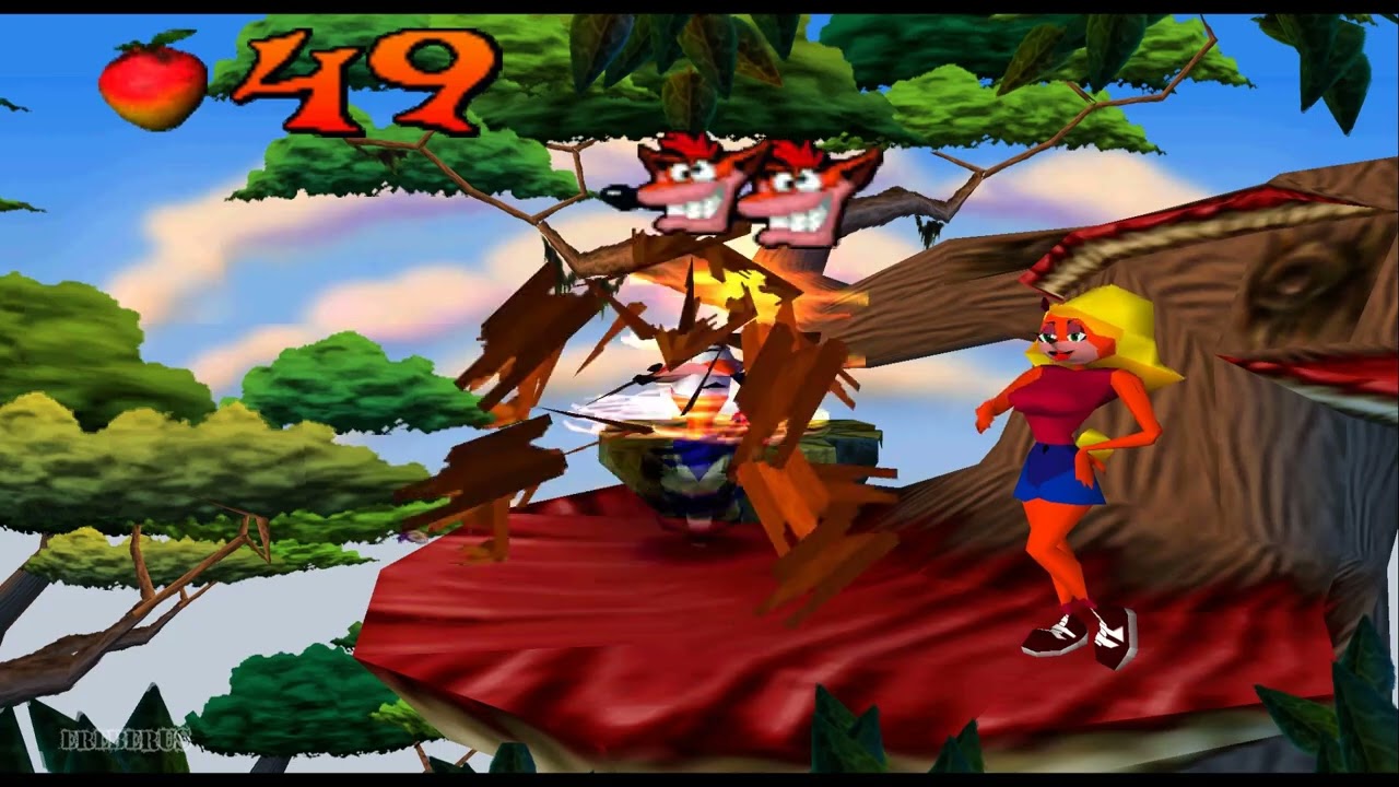 Crash Bandicoot ( Psx ) Gameplay Island 2 Pt-1