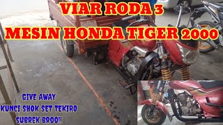 Viar roda 3 pakai mesin Tiger