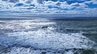 Ocean Waves under the Clouds (Newport, Rhode Island) - 03102024 by Aquidneck Aerials 104 views 2 months ago 12 minutes, 15 seconds