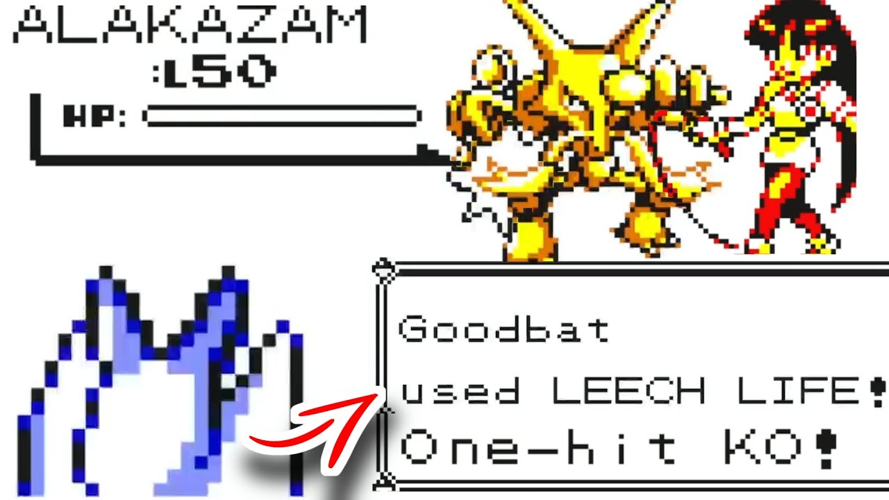What if Leech Life and Wing Attack were buffed in Gen 1? Zubat Only, Pokemon Yellow