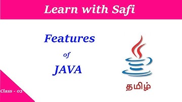 Features of java | Tamil | Learn with Safi